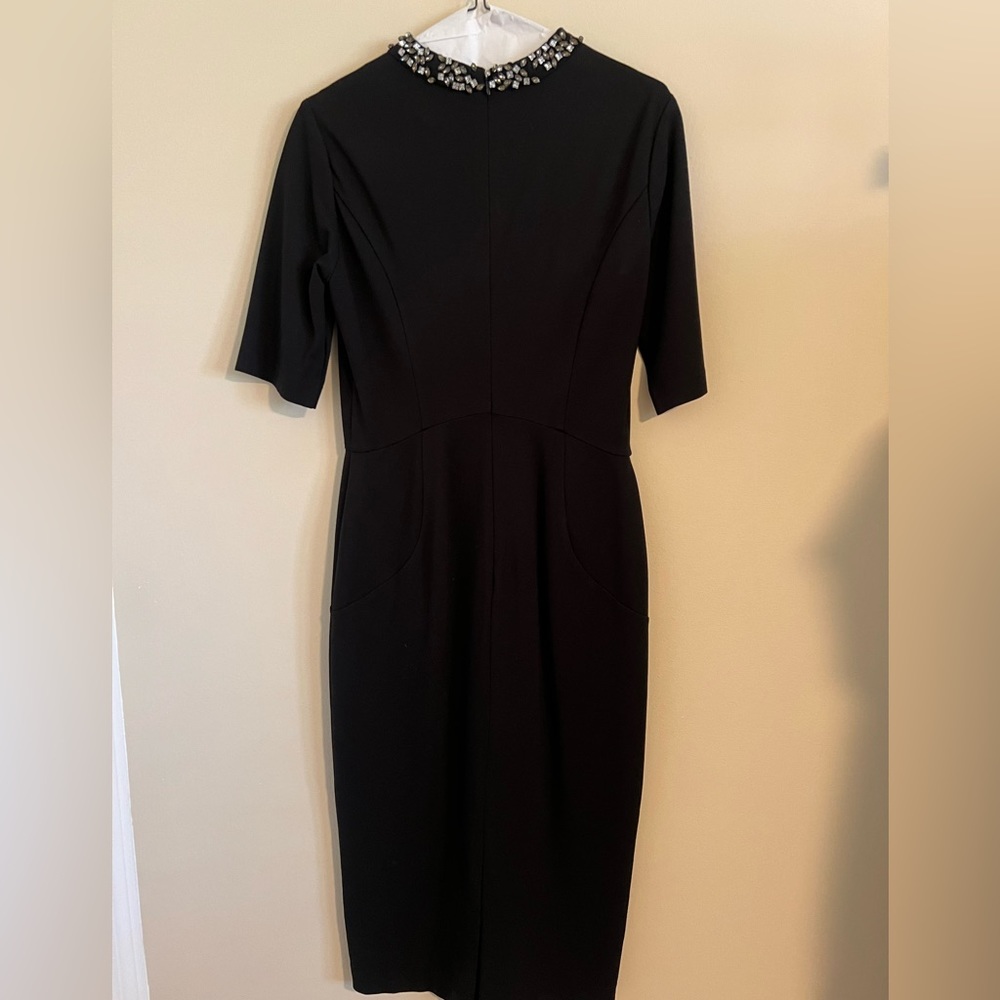 Beautiful jeweled neckline Ted Baker midi dress